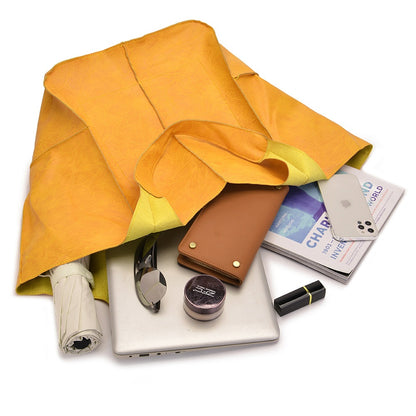 Retro PU Soft Pitot Bag - Large Capacity Single Shoulder Portable Simple Tote Women's Bag
