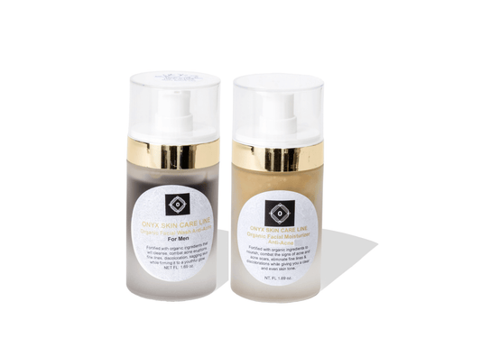 Organic Anti-Acne Two-Step System Facial Wash and Moisturizer - For MEN-0