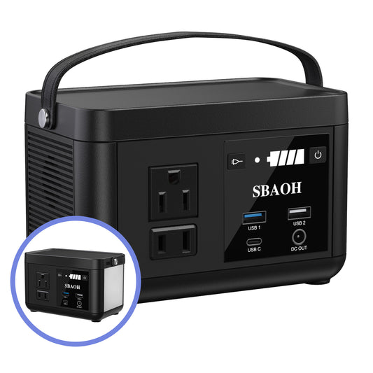 Portable Power Station P86,88.8Wh LiFePo4 Battery,with 120W AC Outputs, Solar Generator For Travel And Camping