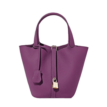 Basket Bag Palm Purple Blue Powder Yellow Ash Black White