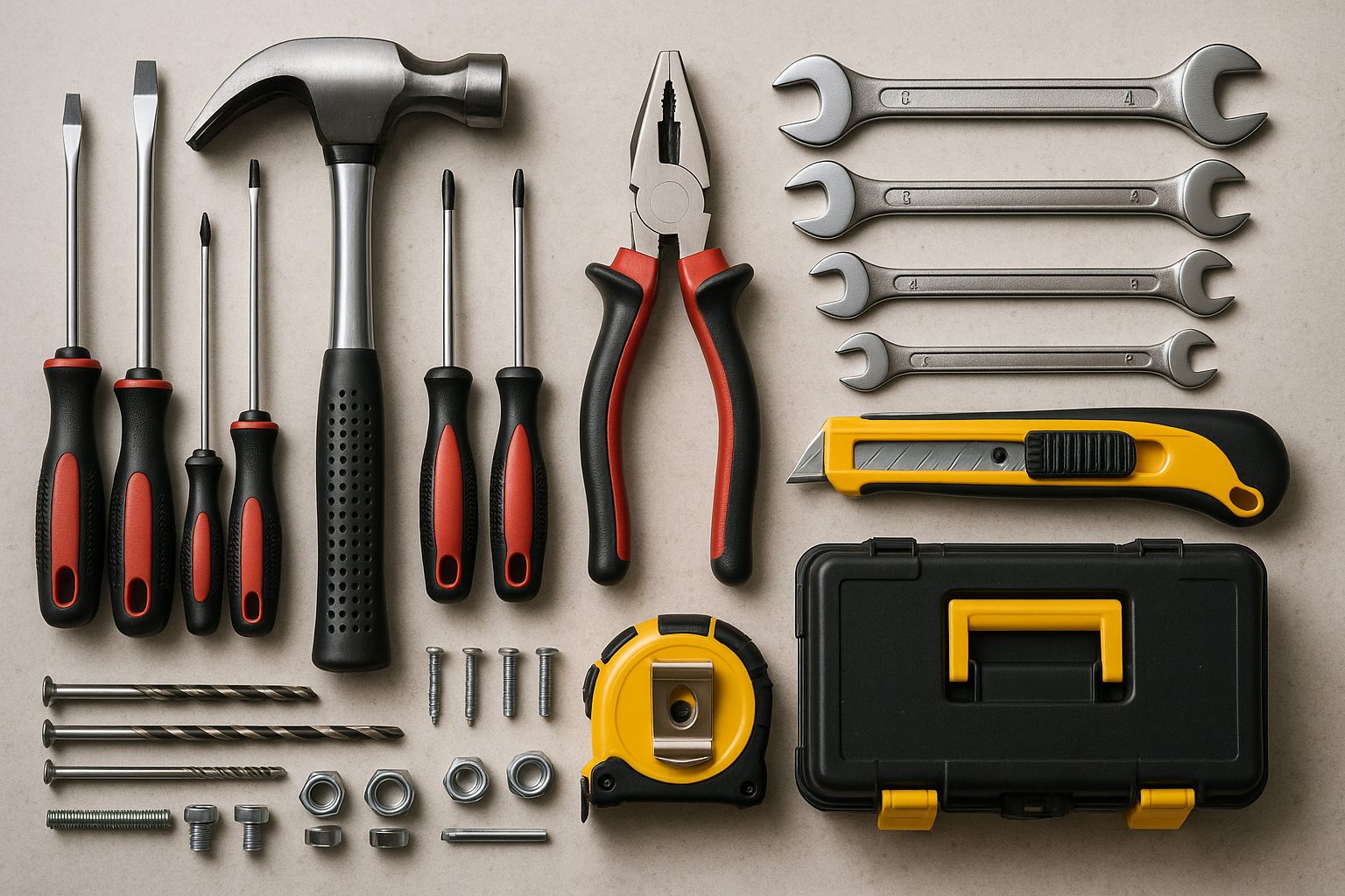 Hardware tools like screws driver etc