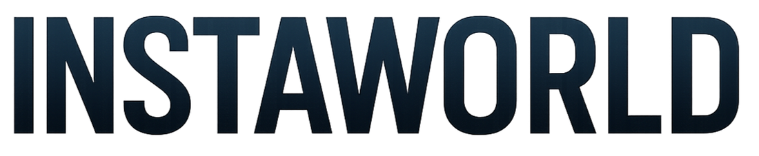 Make a text logo "INSTAWORLD"