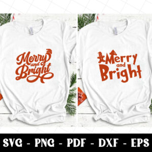 Merry and Bright svg