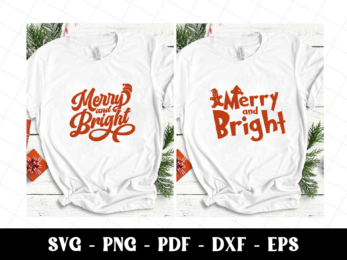 Merry and Bright svg Merry and Bright svg