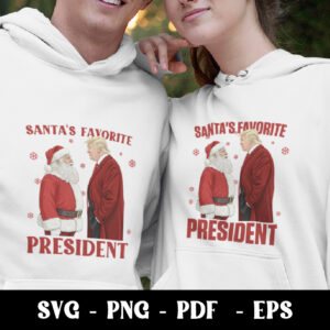 Santa's Favourite President PNG