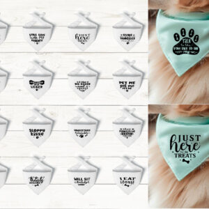 Dog Bandana SVG Bundle
